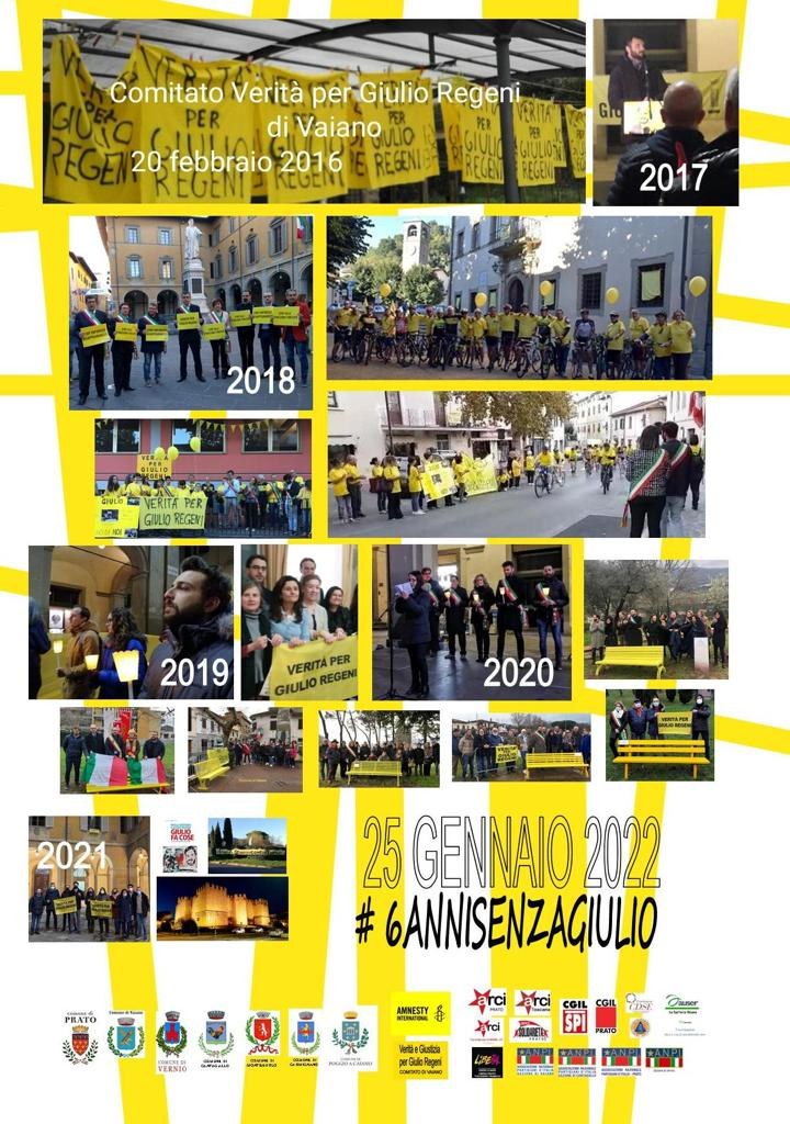 6 anni dalla scomparsa di Giulio Regeni