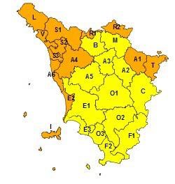Giovedì 23 ottobre, allerta meteo arancione per vento
