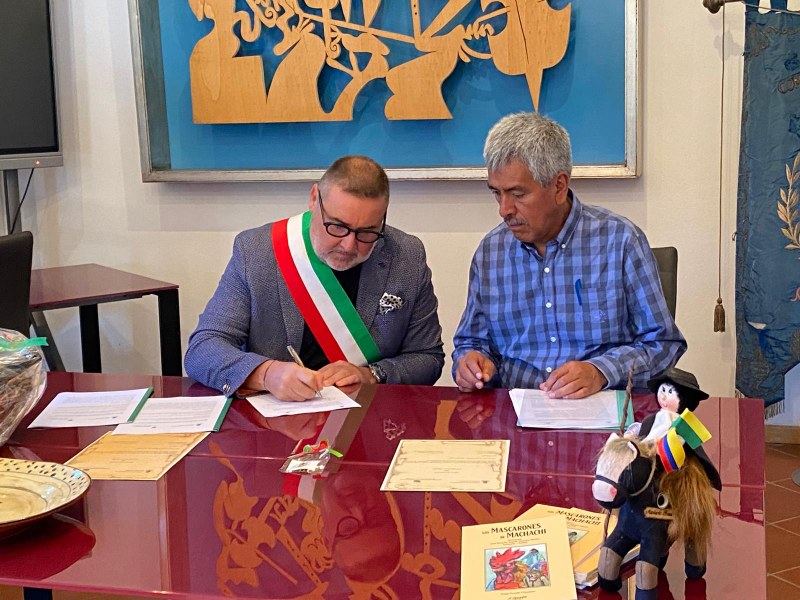 Firmato il Patto di Amicizia con il Cantón Mejía (Ecuador)