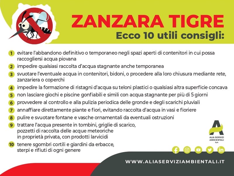 Lotta alle zanzare: al via gli interventi a Cantagallo